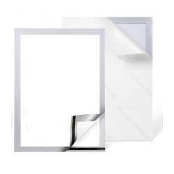 Pelltech A4 Silver Display Frames with Magnetic Closure 2 Pack