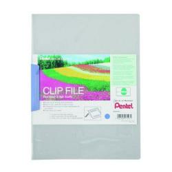 Pentel Recycology A4 Clip File Blue (Pack 10)
