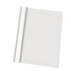 Esselte 28321 A4 Report Flat File Plastic Clear Front White 25 Pack