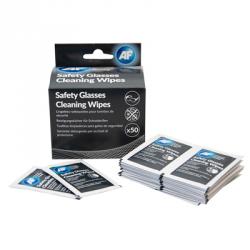 AF Safety Glasses Cleaning Wipes Box of 50 Wipes With Biocide