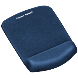 Fellowes PlushTouch Mousepad Wrist Support Blue