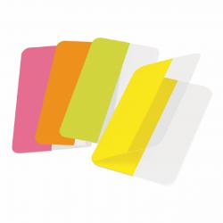 Pack 48 3L Self-Adhesive Index Tabs 40mm Assorted Colours 