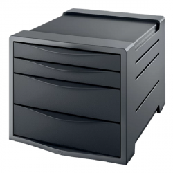Rexel Choices 4 Drawer Cabinet A4 Black