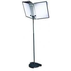 Durable Sherpa Floor Stand 10 Set, Stand, Bracket and Display Panels Black