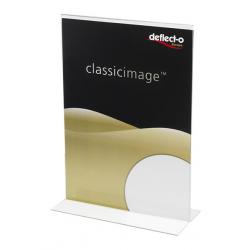 Deflecto A7 Portrait Stand Up Sign Holder Double Sided 481001