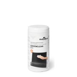 Durable Screenclean 100 Wipes Tub for TV, Laptops Screen 5736-02