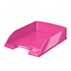 Leitz WOW Letter Tray Pink Metallic A4