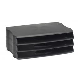 Avery Letter Tray Wide Entry DR800 Black Single