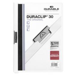 Durable Duraclip File A4 3mm Clip Files Black 25 Pack 2200-01