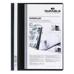 Durable Duraplus Folder A4 Black 25 Pack 2579-01