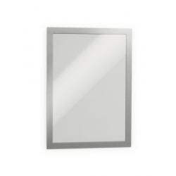 Durable Duraframe Magnetic Frames A4 Silver 2 Pack 4872-23