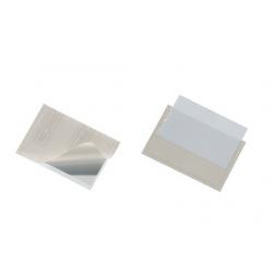 Durable Pocket Adhesive Business Card Pocket 57x90mm 10 Pack 8093-19