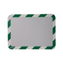 Tarifold Magneto A4 Safety Frames Adhesive Green/White Pack of 2