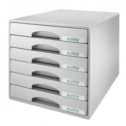 Leitz Plus 6 Drawer Cabinet A4 Grey