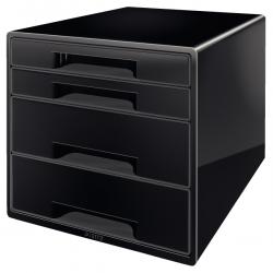 Leitz CUBE 4 drawer unit 2 big and 2 small A4 Maxi Black