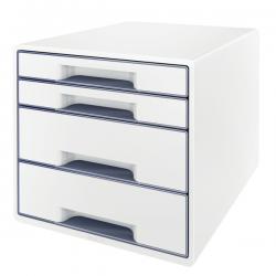 Leitz WOW CUBE Drawer Cabinet 4 drawers 2 big and 2 small A4 Maxi White
