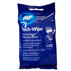 AF Tech Wipes Flat Pack PK25