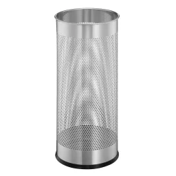 Durable Umbrella Stand 28.5 Litre Capacity Perforated Stainless Steel for Airflow & Drying Silver - 335023