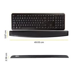 Fellowes Memory Foam Keyboard Wrist Rest Black 91782