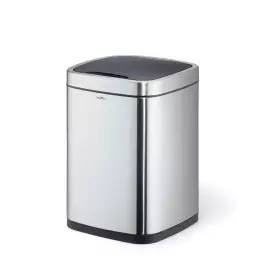 Durable NO TOUCH Sensor Waste Bin 35L Capacity Silver - 342323