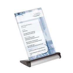Durable Flexo Table Sign Presenter Adjustable Angle Acrylic A5  8531-19
