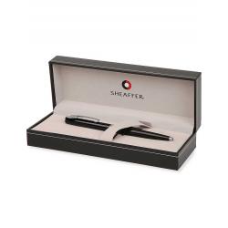 SHEAFFER Sagaris SLIM Ballpoint Ball Pen Black Barrel Chrome Trim 