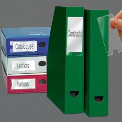 3L Filing Label Holders Self-Adhesive 55x102mm 10335 Pack of 6