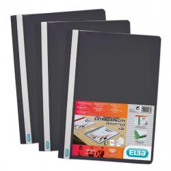 Elba Report File Clear Front Plastic Black Pack 50 400055033