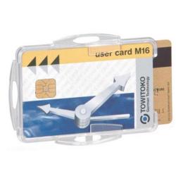 Durable Dual Security Pass Holder without Clip 54x85mm 50 Pack, 999108000