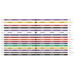 Watermark Creative Volunteer Lanyards 15mm Black on Yellow Pack 10