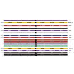 Watermark Creative Student Lanyards 15mm Yellow on Black Pack 10