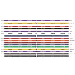Watermark Creative Prefect Lanyards 15mm White on Purple Pack 10