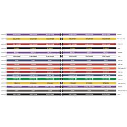 Watermark Creative Temporary Lanyards 15mm Black on White Pack 10
