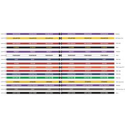 Watermark Creative Staff Lanyards 15mm White on Blue Pack 10