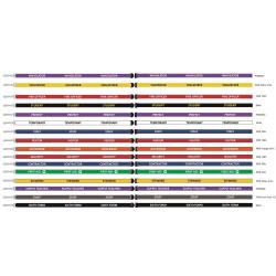 Watermark Creative Security Lanyards 15mm White on Red Pack 10