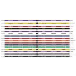 Watermark Creative Sixth Form Lanyards 15mm White on Black Pack 10