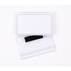 Watermark Magnetic Name Badges 40x75mm Pack of 25