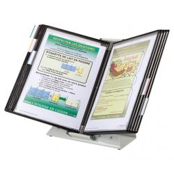 Traifold Sterifold Antibacterial Desk Kit 10 Panels Black