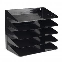 Avery 5-Tier Letter Rack Steel Black 605SBLK