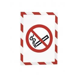 Durable DURAFRAME Magnetic Security A4 Red/White (Pack 5) - 4945132