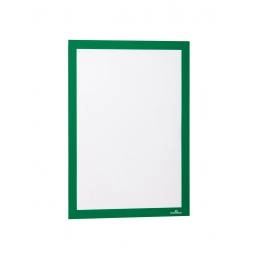 Durable DURAFRAME Self-Adhesive A4 Green (Pack 2) - 487205
