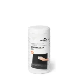 Durable Screenclean 100 Wipes Tub for TV, Laptops Screen 5736-02