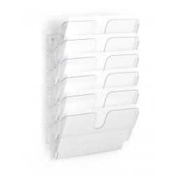 Durable FLEXIPLUS 6 A4 Landscape Literature Holder Transparent - 1700014401