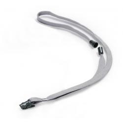 Durable Name Badge Lanyard 10mm Grey 10 Pack 8119-10