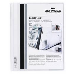 Durable Duraplus Folder A4 White 25 Pack 2579-02