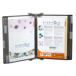 Tarifold Sterifold A4 Wall Unit with 10 Black Pockets TAA414507