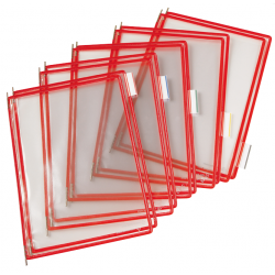 Tarifold A4 Pivoting Pockets Red