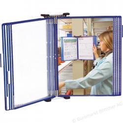 Tarifold A4 Wall Unit with 10 Blue Pockets