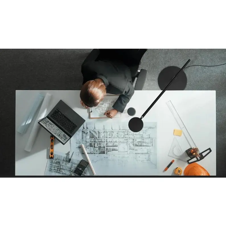 Durable LUCTRA Aluminium Floor LITE 3D Gesture Control Biologically Effective Light Floor Lamp Black - 928901 Durable LUCTRA Aluminium Floor LITE 3D Gesture Control Biologically Effective Light Floor Lamp Black - 928901